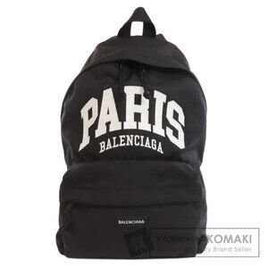 Balenciaga Logo Backpack Daypack Nylon Canvas